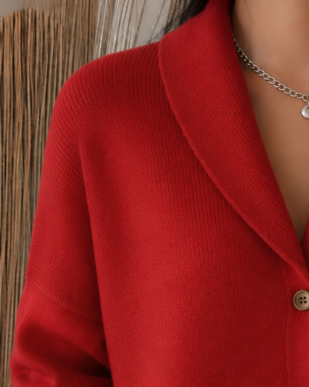 Sienna | Cardigan con Colletto a Bottoni