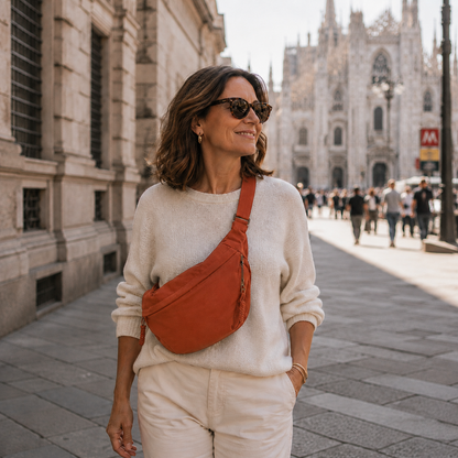 Borsa a Spalla Elegante in Nylon