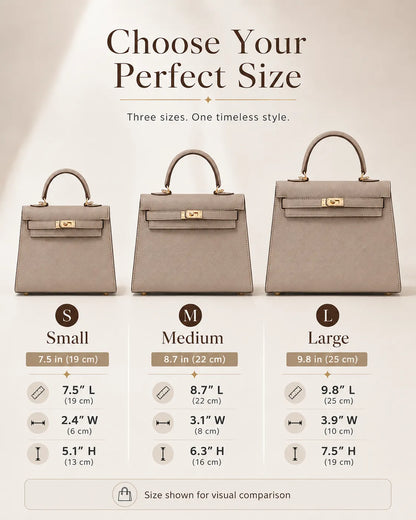 Celeste | Satchel Strutturata con Manico Superiore