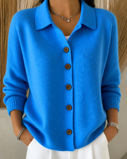 Sienna | Cardigan con Colletto a Bottoni