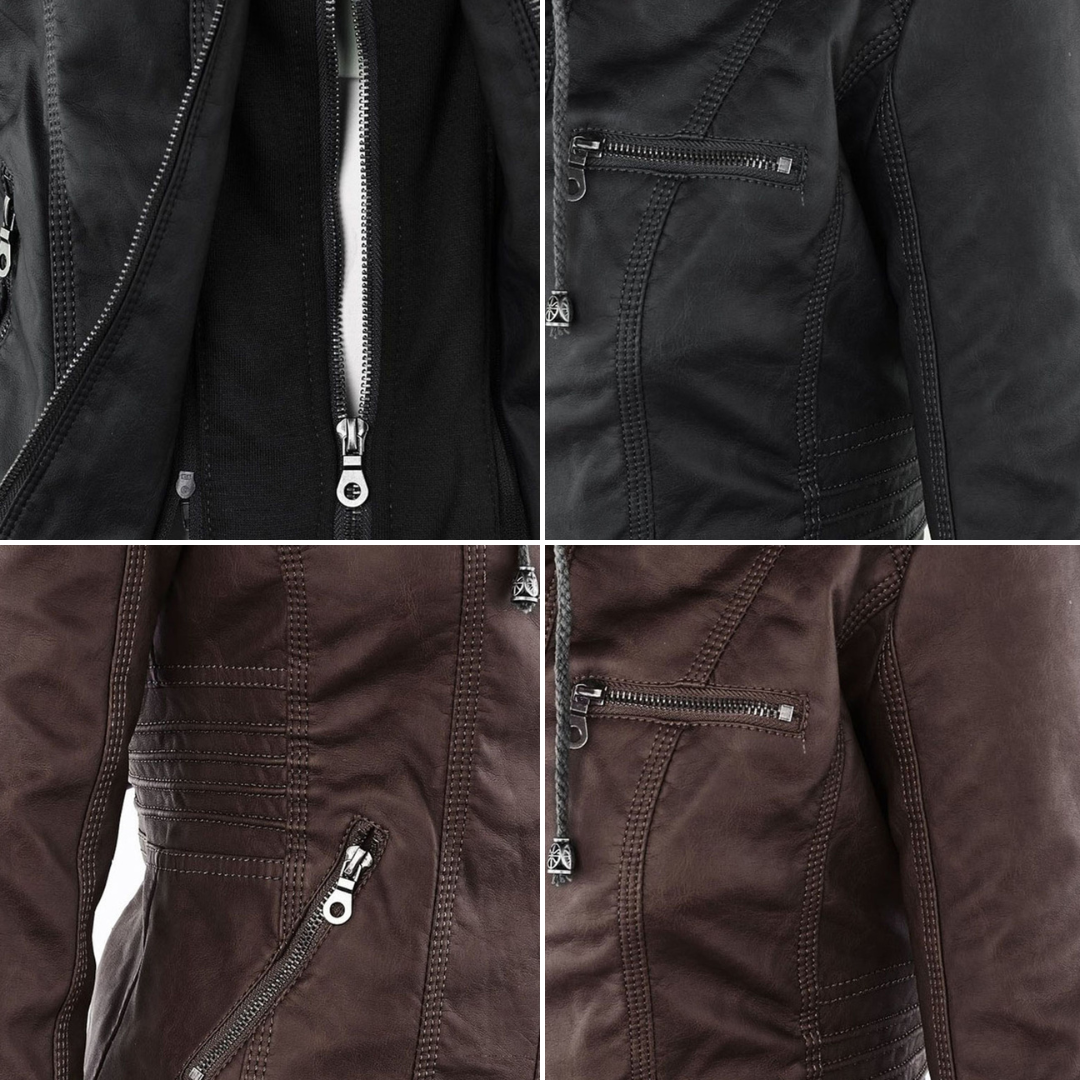 Callista | Giacca Moto con Cappuccio