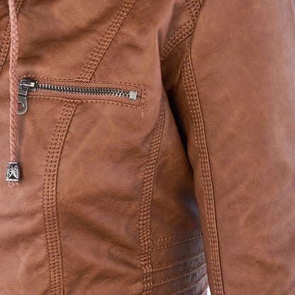 Callista | Giacca Moto con Cappuccio