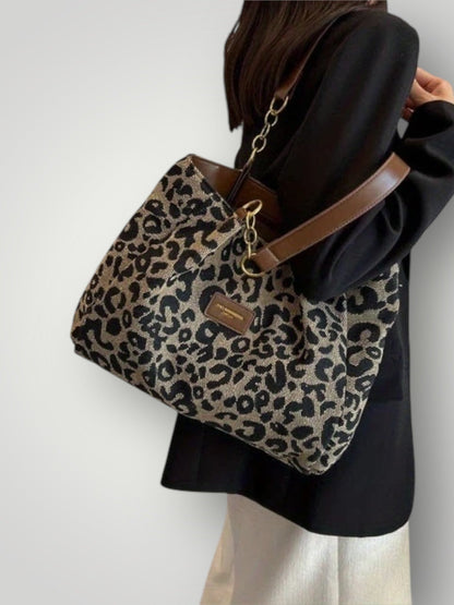 Leonara | Borsa a Tracolla con Stampa Leopardata