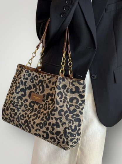 Leonara | Borsa a Tracolla con Stampa Leopardata
