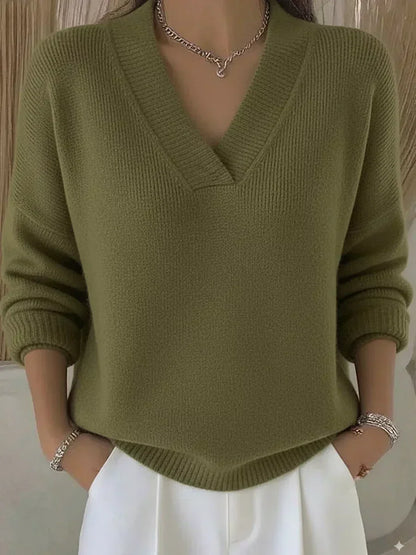 Vivelle | Maglione Rilassato a Scollo a V