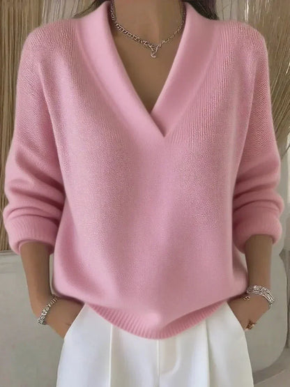 Vivelle | Maglione Rilassato a Scollo a V