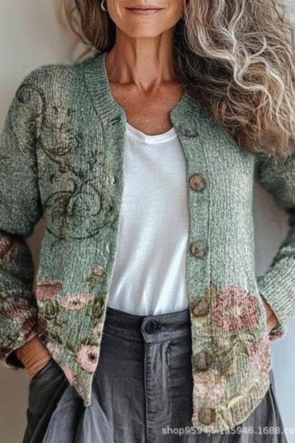 Petronella | Cardigan Patchwork Floreale