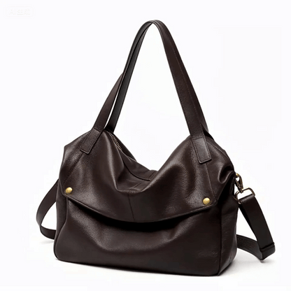 Adriana | Borsa Minimalista in Pelle Autentica Morbida e Retro per il Giorno