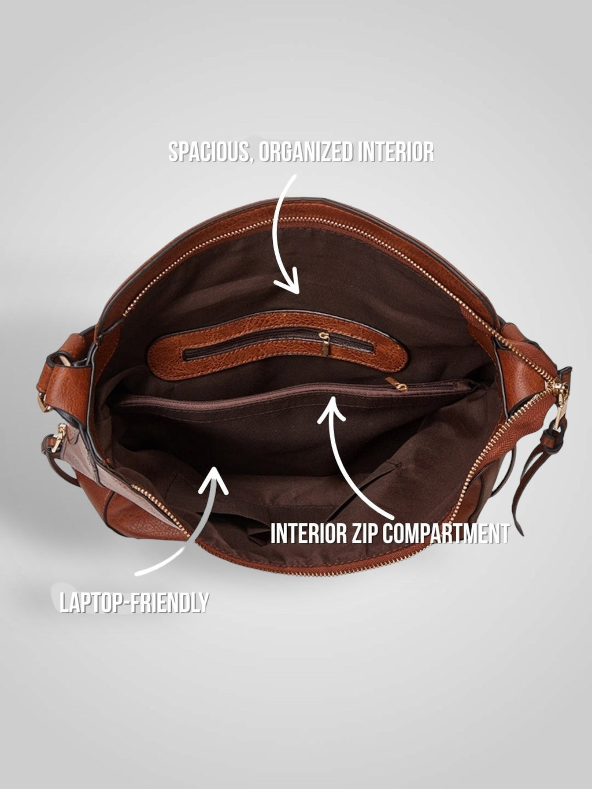 Sofia | Borsa Hobo di Lusso in Pelle Antifurto