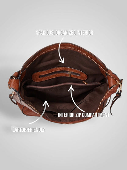 Sofia | Borsa Hobo di Lusso in Pelle Antifurto