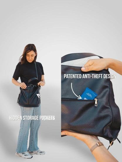 Sofia | Borsa Hobo di Lusso in Pelle Antifurto