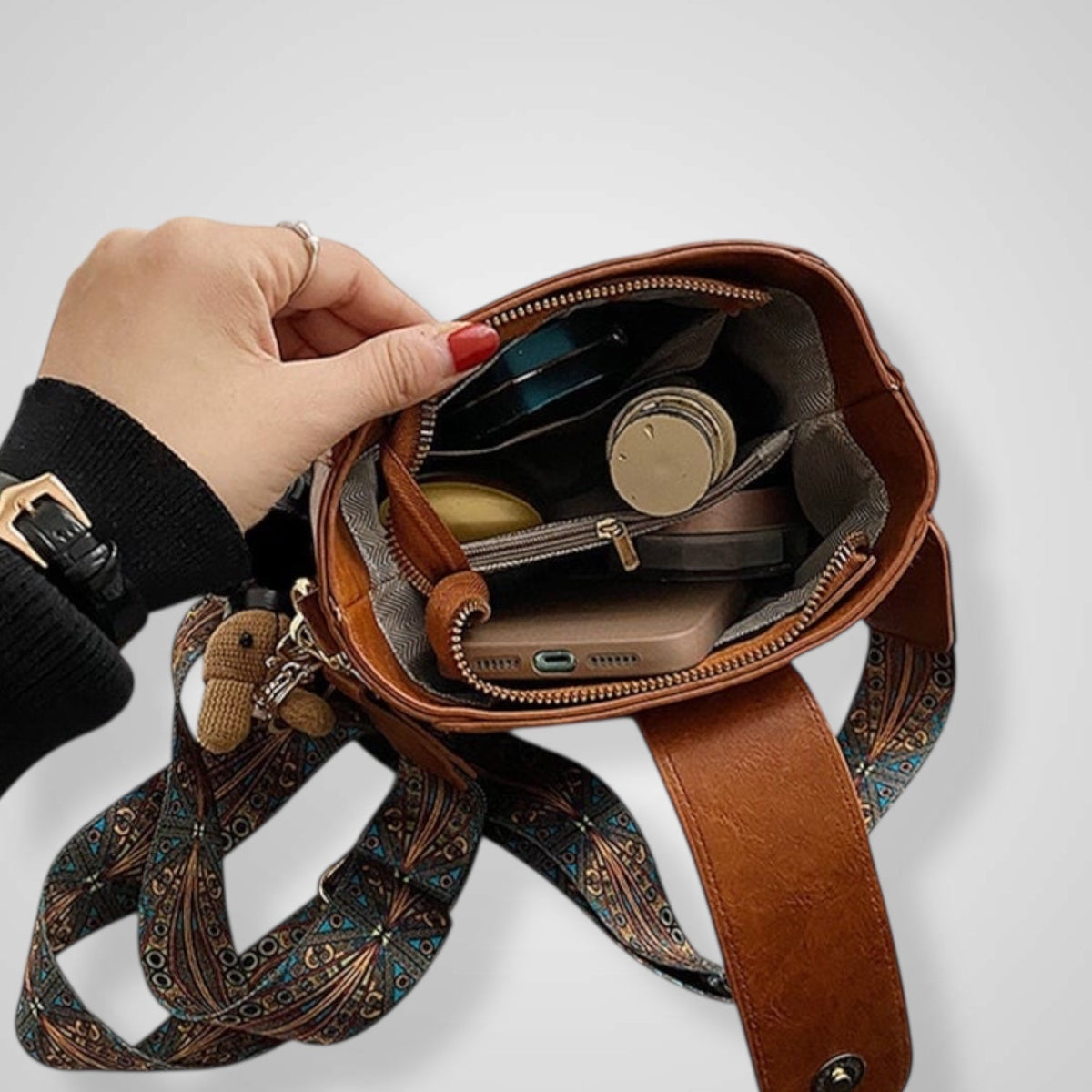 Olmo | Borsa Retro con Tracolla Larga Regolabile