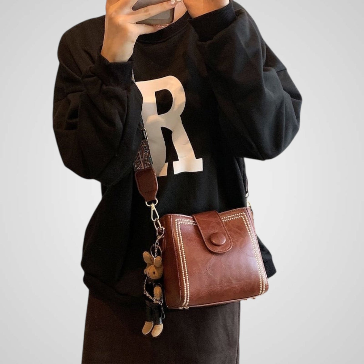 Olmo | Borsa Retro con Tracolla Larga Regolabile
