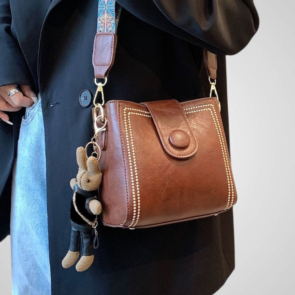 Olmo | Borsa Retro con Tracolla Larga Regolabile