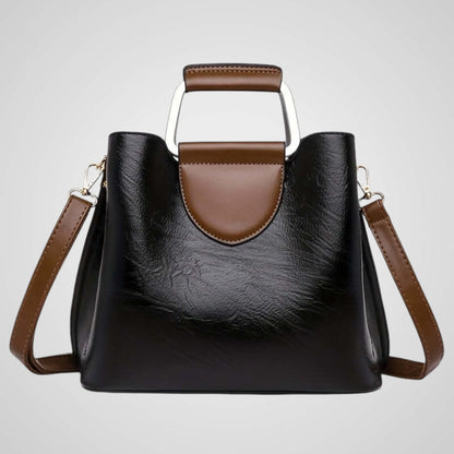 Ana | Elegante Borsa in Pelle Bicolore