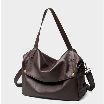 Adriana | Borsa Minimalista in Pelle Autentica Morbida e Retro per il Giorno
