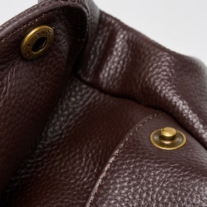 Adriana | Borsa Minimalista in Pelle Autentica Morbida e Retro per il Giorno