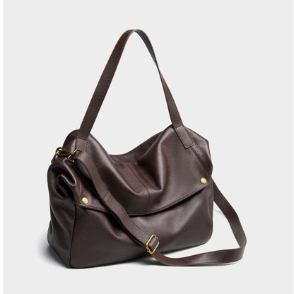 Adriana | Borsa Minimalista in Pelle Autentica Morbida e Retro per il Giorno