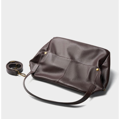 Adriana | Borsa Minimalista in Pelle Autentica Morbida e Retro per il Giorno