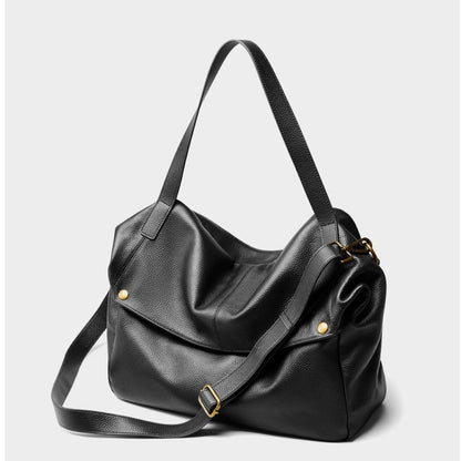 Adriana | Borsa Minimalista in Pelle Autentica Morbida e Retro per il Giorno