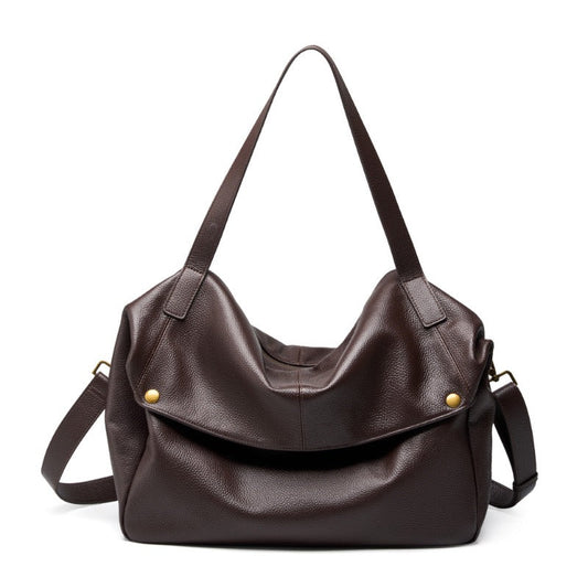 Adriana | Borsa Minimalista in Pelle Autentica Morbida e Retro per il Giorno
