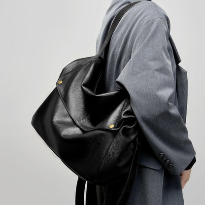 Adriana | Borsa Minimalista in Pelle Autentica Morbida e Retro per il Giorno
