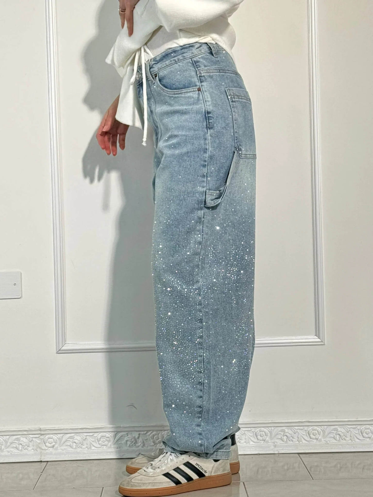 Gaby | Pantaloni con Strass