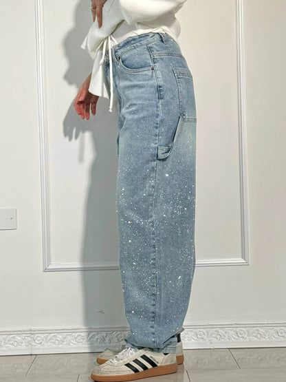 Gaby | Pantaloni con Strass