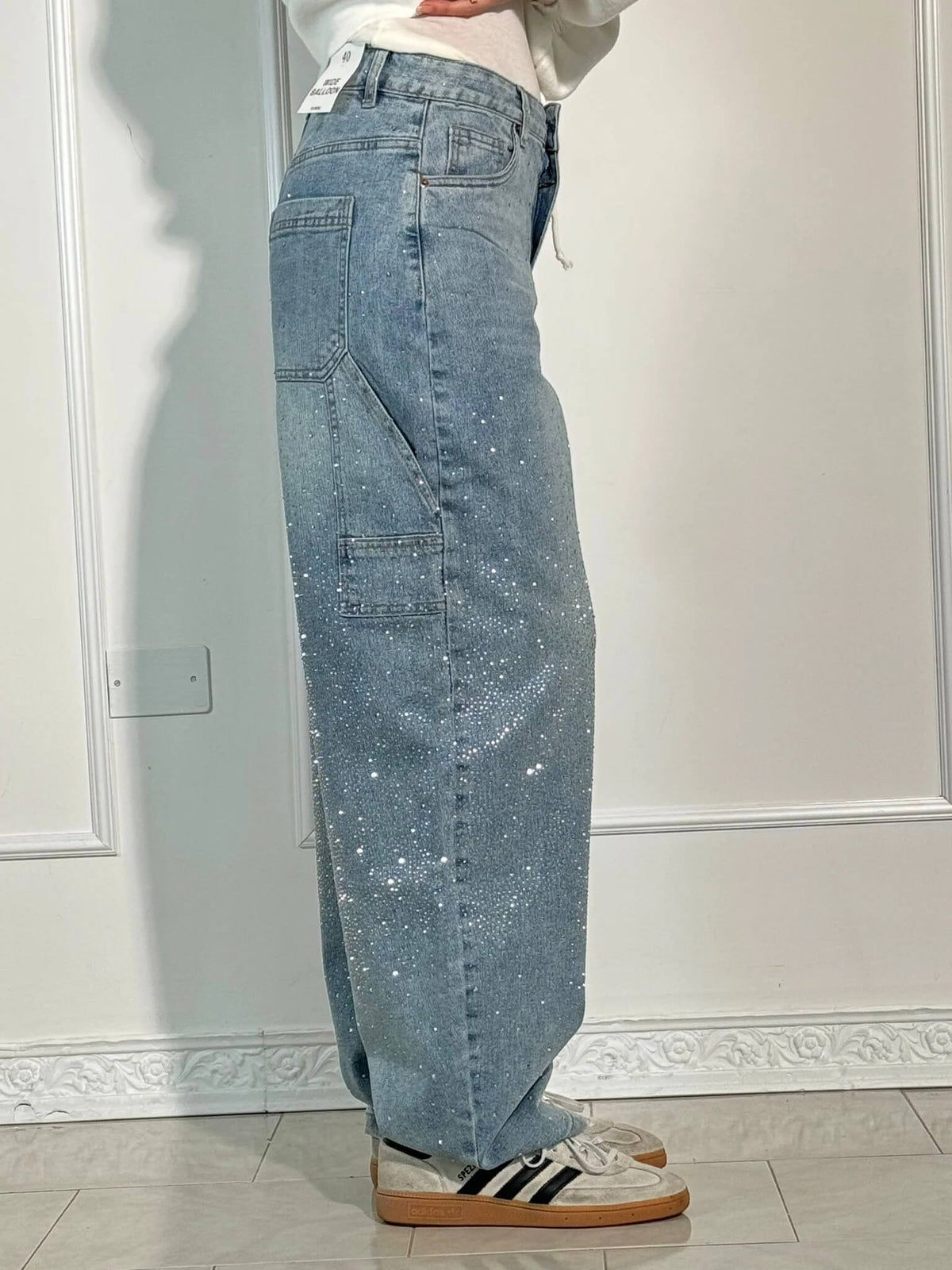 Gaby | Pantaloni con Strass