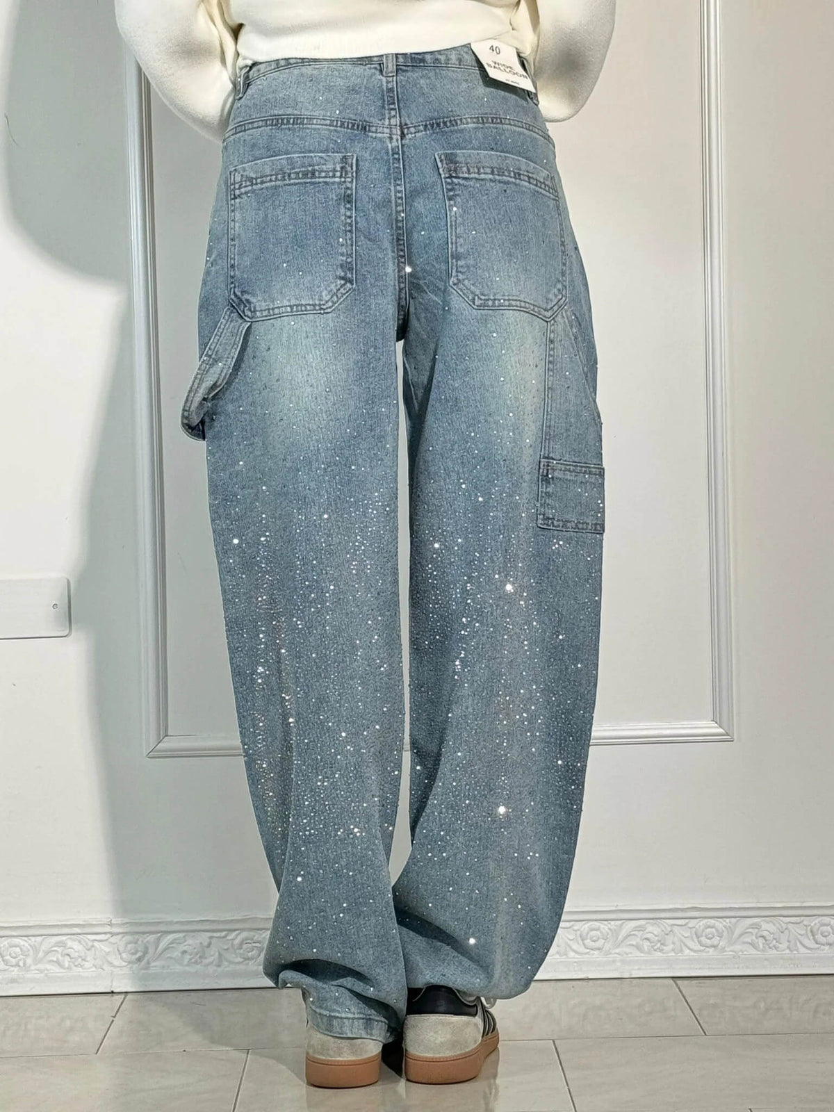 Gaby | Pantaloni con Strass
