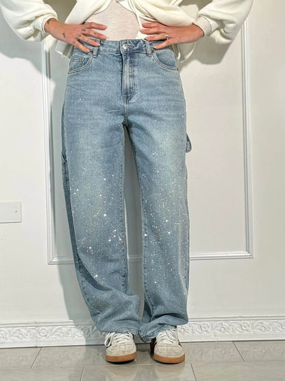 Gaby | Pantaloni con Strass