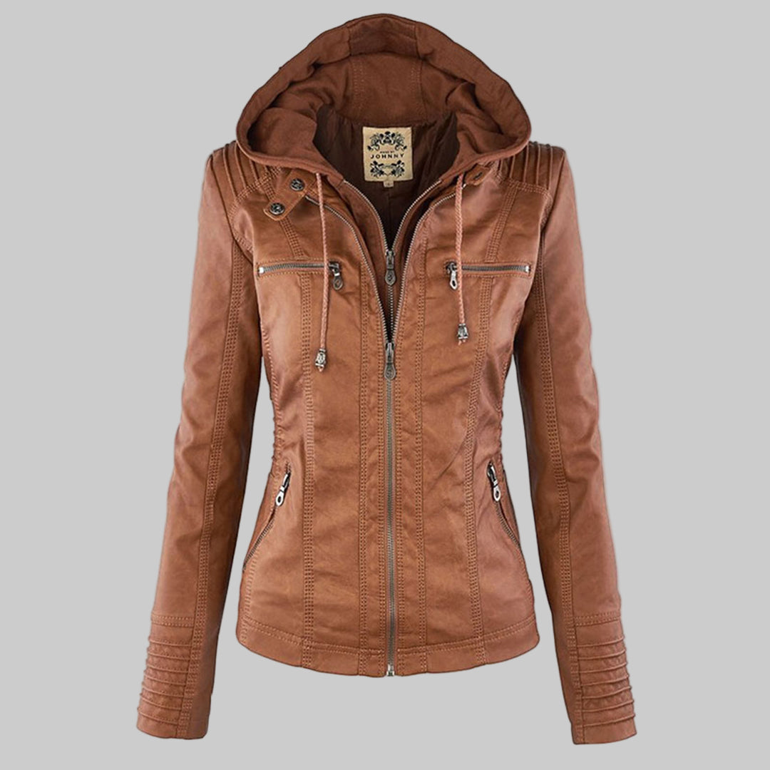 Callista | Giacca Moto con Cappuccio