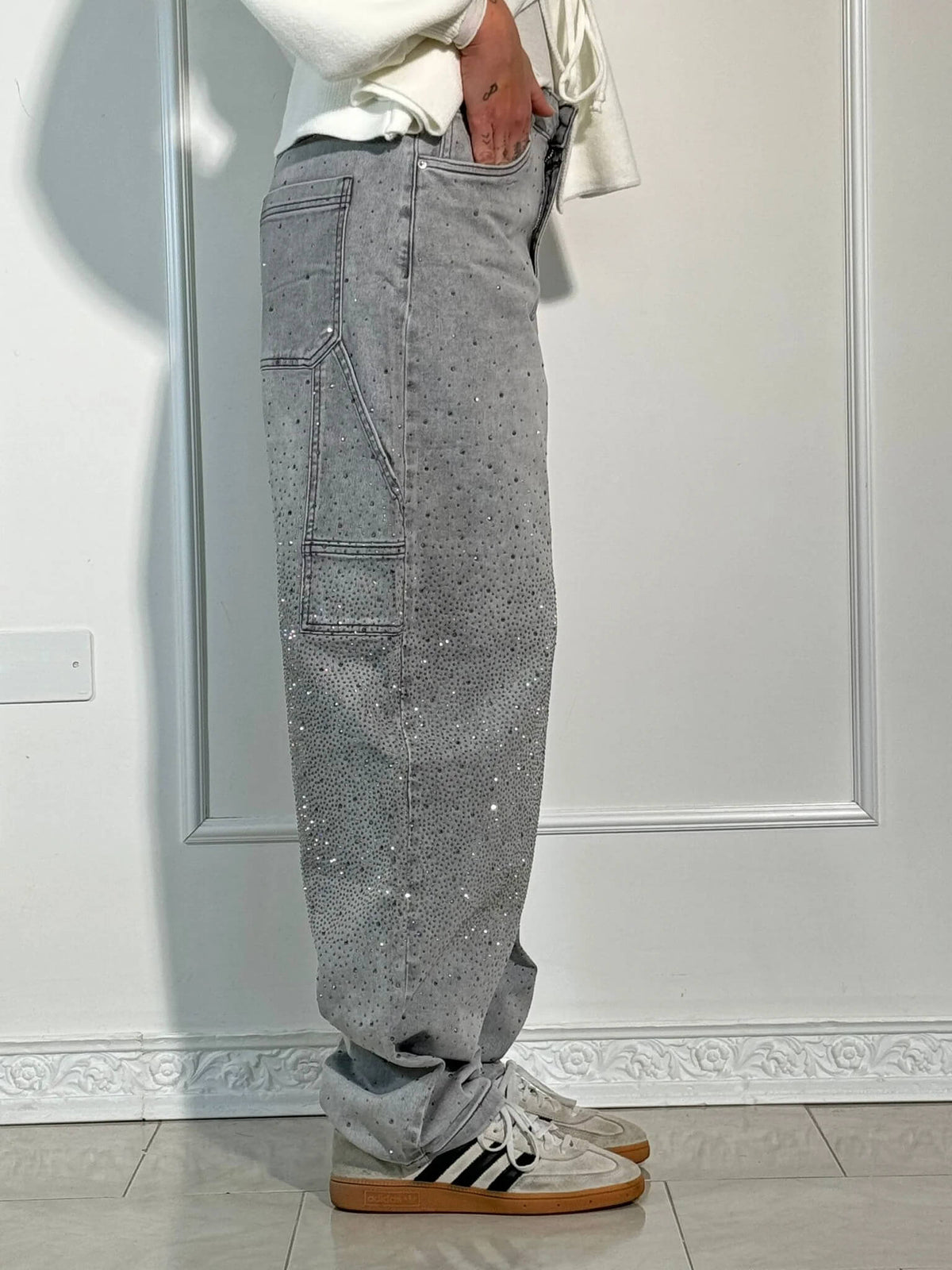 Gaby | Pantaloni con Strass