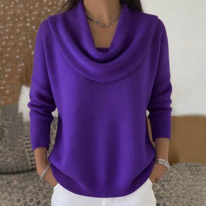 Juliette | Maglione a Collo Alto Drappeggiato
