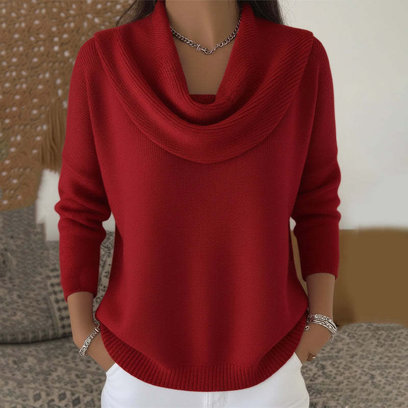 Juliette | Maglione a Collo Alto Drappeggiato