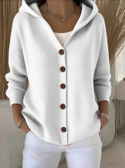 Zoé | Cardigan a Maglia Morbida con Cappuccio