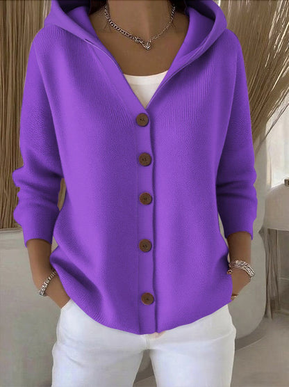 Zoé | Cardigan a Maglia Morbida con Cappuccio