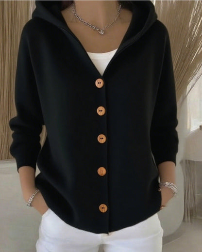 Zoé | Cardigan a Maglia Morbida con Cappuccio