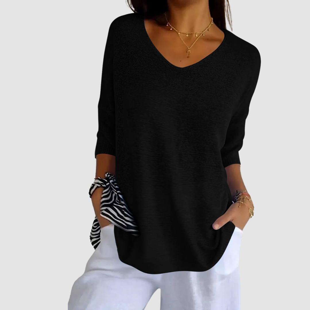 Camille | Top in Maglia Scollo a V