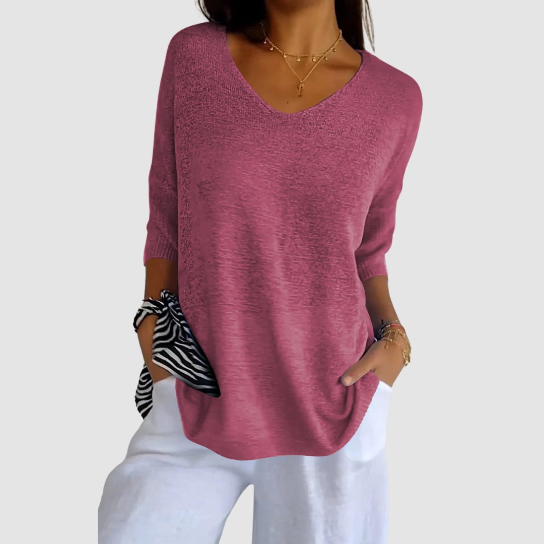 Camille | Top in Maglia Scollo a V
