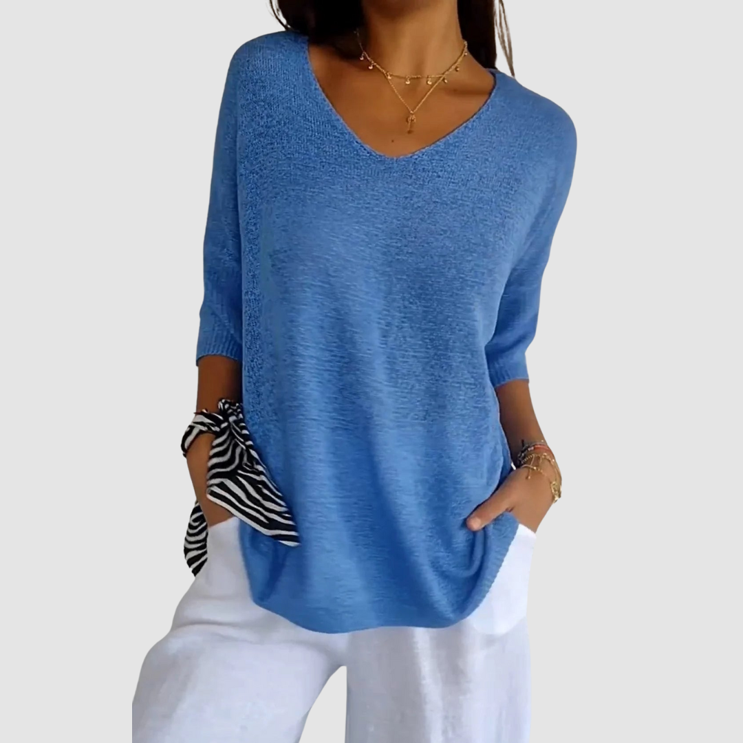 Camille | Top in Maglia Scollo a V