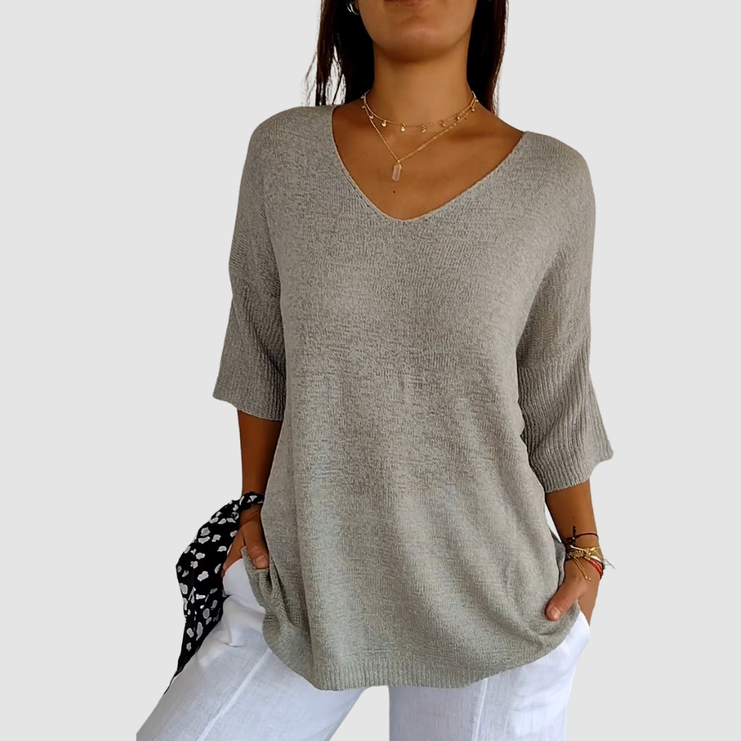 Camille | Top in Maglia Scollo a V