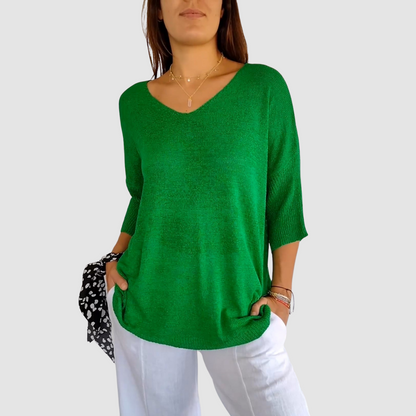 Camille | Top in Maglia Scollo a V