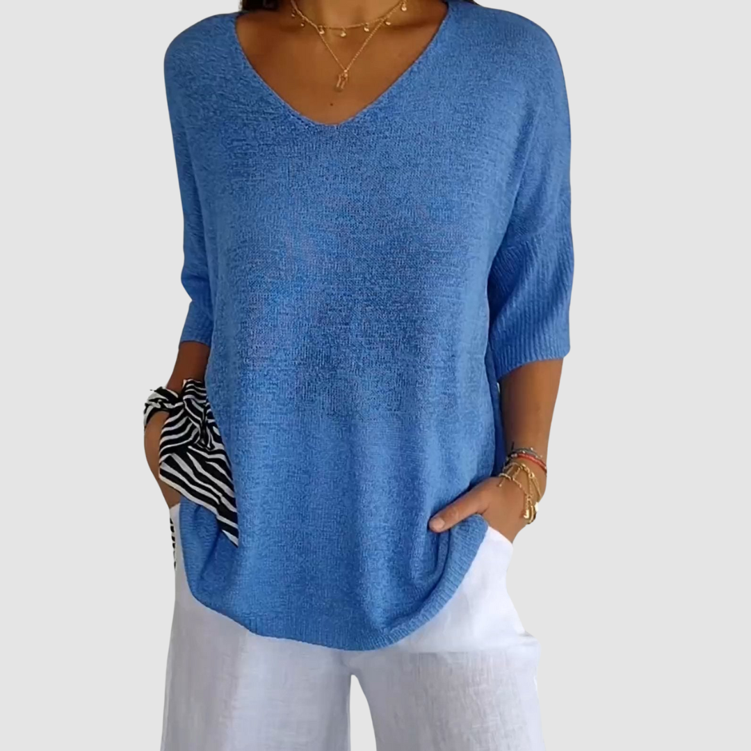 Camille | Top in Maglia Scollo a V