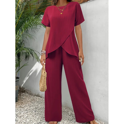 Lorrina | Completo Elegante Morbido in Due Pezzi