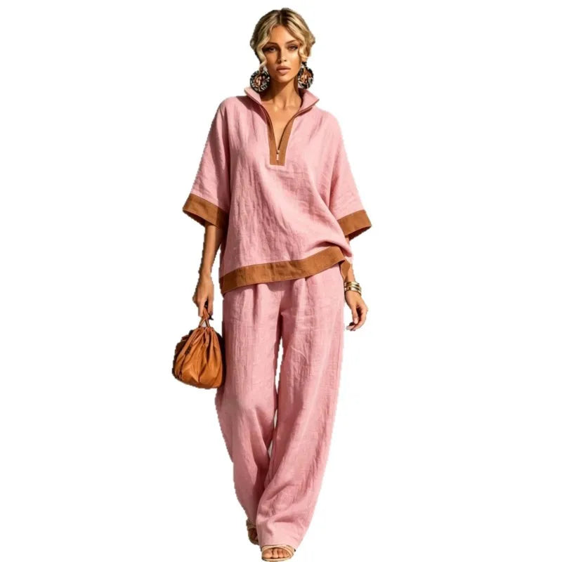 Completo Vintage Effetto Lino da Donna