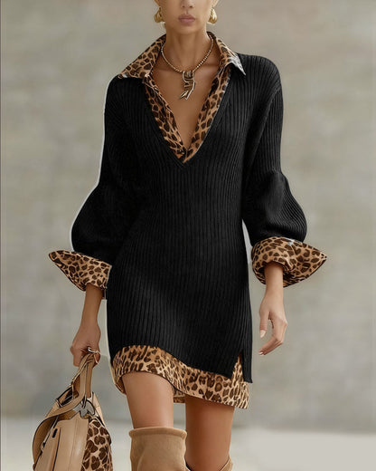 LAURENA | Abito Elegante Leopardato