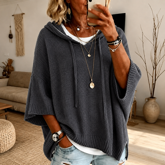 Camille | Maglione a Poncho Antracite