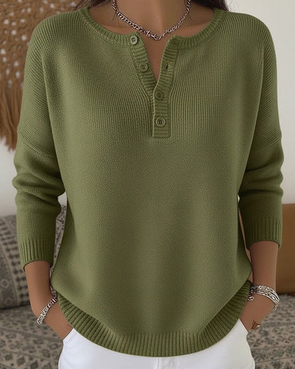 Helena | Maglione Henley con Bottoni