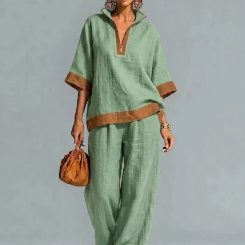 Completo Vintage Effetto Lino da Donna